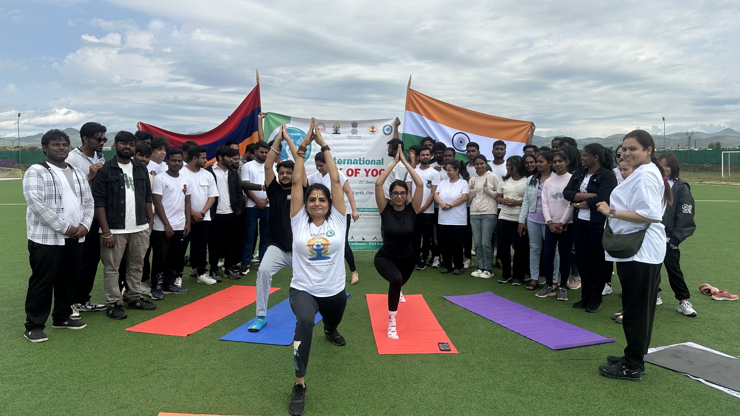 Celebrating International Yoga Day at Progress Medical University, Gyumri, Armenia